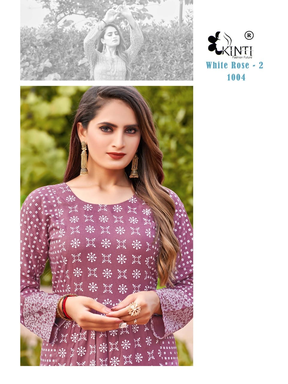 Kinti White Rose 1 Exclusive Wear Wholesale Kurti Collection